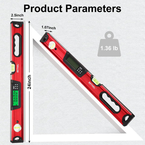 Heavy Duty Digital Torpedo Level Featuring Real Deal Precision For Dead On Angles And Seriously Strong Magnet Hold That Never Drops Its Plumb Point On Any Grindy Job Site