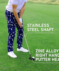 Golfer using 35 Inch Right Handed Golf Putter For Men With Rubber Grip Blade Design, Durable Indoor Outdoor Training Putter on grass