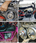 Collage of 5 Pack 30 Series Go Kart Torque Converter Drive Belt Replacement installed on various racing go-karts