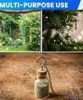 No Sweat Setup 304 Stainless Steel M2 Screw In Eye Bolts Built Tough For Hanging Plants Yoga Gear And Pendant Lights Indoors Or Outdoors Absolutely Rock Solid, showcasing various hanging decorations.