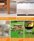 Clear Flexible Plastic Shim Kit 12pc for furniture, toilet, and outdoor leveling uses, showing different installation examples.