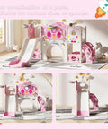 Toddler Slide And Climber Playset For Backyards Or Indoors A 9 In 1 Freestanding Kids Playground With Basketball Hoop Telescope