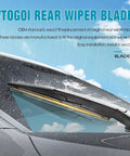 All Weather Windshield Wiper Blades Set For Audi Q7 2006 Through 2015 Front 26 Inch Pair And Rear 14 Inch Wipers installed on car