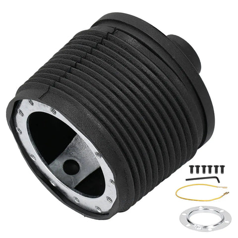 Aluminum 6 Bolt Steering Wheel Hub Adapter for Peugeot 206 1998 2016, Powder Coated, Easy Install with Accessories