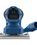 12V Max Brushless Orbital Finishing Sander Cordless With Dust Bag Quarter Sheet And Third Sheet Bare Tool front angle view