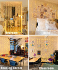 300 LED Curtain Lights With Remote Control for Indoor Outdoor Use Warm White Fairy String Lights in Bedroom, Dorm, Reading Corner, Classroom