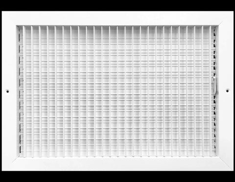 18 Inch By 12 Inch Adjustable Air Diffuser For HVAC Vent Cover Sidewall Or Ceiling Grille Register With High Airflow