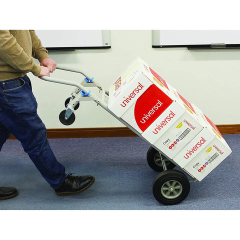 Heavy Duty Two In One Hand Truck And Flat Platform Dolly Workhorse For Moving Boxes And Furniture Quick Tool Free Switch Between Upright And Horizontal Setups With 600 Lb Vertical 800 Lb Max Capacity No Sweat Moving Experience