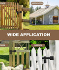 Image showing 6 Inch Barn Door Flip Latch For Fence Gate Hardware And Shed Doors 360 Degree Rotating Lock in various applications.