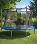 Upgrade Your Yard Game With These Universal Trampoline Replacement Enclosure Poles Set Of Six Straight Tubes And Heavy Duty Split Clamps For Ten To Fifteen Foot Nets Deliver Serious Bounce Back Safety, outdoor trampoline with net.