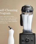 Real Deal Kitchen Workhorse Professional Grade Blender With Sixty Four Ounce Container Killer Motor For Smooth Consistent Blends Perfect Soups Sauces And Frozen Desserts Quick Rinse Clean Matte Black featuring self-cleaning program.