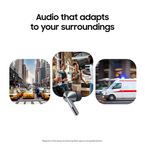 Galaxy Buds 3 Pro AI True Wireless Bluetooth Earbuds With Noise Cancel Killer Sound in urban and indoor environments