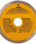 Porcelain Tile Diamond Blade For Wet Dry Cutting 4.5 Inch High Diamond Concentration For Faster Cuts Optimized Matrix