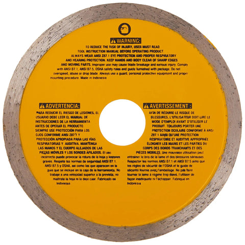 Porcelain Tile Diamond Blade For Wet Dry Cutting 4.5 Inch High Diamond Concentration For Faster Cuts Optimized Matrix