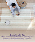 Robot Vacuum Cleaner With Beastly Suction For Pet Hair On Rugs And Hard Floors navigating living room carpet.