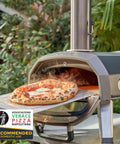 Multi Fuel Outdoor Pizza Oven For Wood And Gas With 12 Inch Pizza Stone And Integrated Thermometer Dual Fuel Pizza Maker