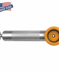 Oil Sampling Pump That Makes Oil Analysis Quick And Safe No Fuss Vacuum Release Valve For Spill Free Sampling Fits 5/16 Inch, 1/4 Inch And 3/16 Inch Hoses Made In USA, aluminum and plastic with USA flag.