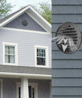 6 Inch Stainless Steel Round Air Vent Cover With Built In Fine Mesh for soffit exhaust ventilation on house exterior