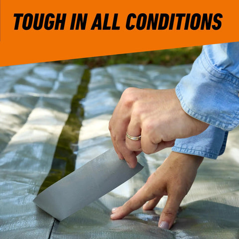 Applying Heavy Duty Black Duct Tape 1.88 Inch By 35 Yard Beast Mode Hold For Indoor And Outdoor Repairs Weather Resistant