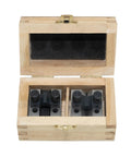 Beefy Hardened Steel V Block With Clamp Set 1-3/8 x 1-3/8 x 1-3/16 90 Degree Precision Machinist Gauge For Mill And Lathe Multi Purpose V Block Tool With High Squareness And Parallelism, two blocks in wooden case