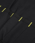 Black canvas detail with stitching on 20 Slot Knife Roll Bag For Pros And Home Cooks Premium Canvas Knife Case