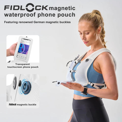 Lightweight Hydration Vest With 350 ML TPU Soft Bottle For Running Hiking And Cycling Adjustable Hands Free Water Pack With Waterproof Phone Pocket For Women And Men