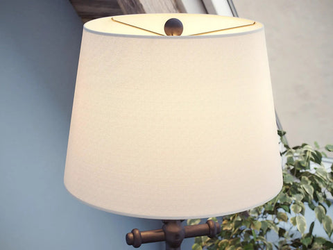Aweigh Table Lamp With Weathered Bronze Finish For Coastal Casual Living Rooms, 16 Inch Wide Oval Tapered Drum Shade