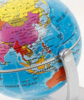 Blue World Globe With Smooth Rotation And Stable Stand For Classroom Office And Home Decor, Modern Educational Globe For Interactive Geography Learning, Teen Friendly Desk Ornament