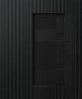 Back view of 75 Inch Commercial Digital Display Super Slick Black Frame Hella Sharp 4K Ultra High Definition Screen ports and connections.