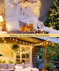 100 LED Globe String Lights Indoor Outdoor 33ft Warm White With Remote Connectable Fairy Lights bedroom patio decor