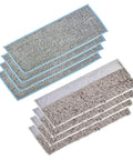 8 Pack Washable Mopping Pads For iRobot Braava Jet M6 showing stack of washable wet and dry pads for hardwood and tile floors