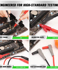 27 Piece Multimeter Test Leads Set With Alligator Clips And Needle Probes, CAT III 1000V CAT IV 600V Safety Rated, Replaceable Probes