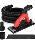 Badass Dust Free Drywall Hand Sander With Comfortable Soft Rubber Handle And Six Point Five Foot Vacuum Hose For Smooth Walls No Sweat Or Fatigue On Long Construction Days