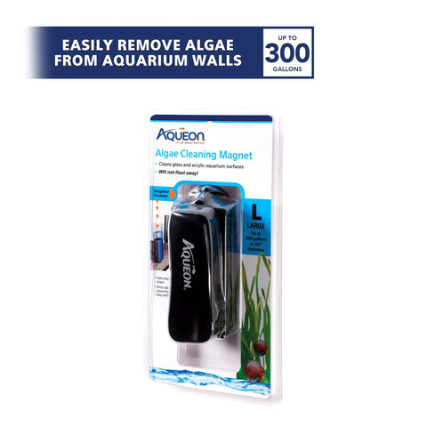 Magnetic Aquarium Algae Scraper For Glass And Acrylic Large Size Clean Inside From Outside With Curved Pad In Packaging