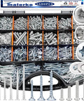 All-In-One 1680-Piece High Hardness Screws, Bolts, Nuts, Nails, and Wood Screws Assortment Kit with M3 to M6 Machine Screws