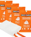 Emergency Fire Blanket 4 Pack 40 By 40 Inches Fiberglass Fire Blankets with orange cases