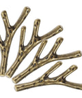 Branch Shaped Cabinet Handles Four Piece Set Vintage Retro Metal Drawer Knobs For Wardrobe Kitchen Bathroom Cupboard Easy Install Single Hole Mount Classic Furniture Pulls For Cabinets And Doors