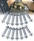 Heavy Duty 9/16 X 3 Inch Greaseable Trailer Axle Spring Bolts And Shackle Bolt Kit on display, showing 14 pieces, designed for trailer maintenance.