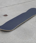 Skateboard deck with 9 By 33 Inch Grip Tape Sheet For Skateboards Cruisers And Scooters Black 80 Grit Adhesive Backed