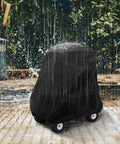 Cozy Coupe Ride On Car Cover For Toddlers Kid Friendly Outdoor Weatherproof Protection From Sun Dust And Snow Durable Oxford Fabric With Adjustable Drawstring covers toy car in rain.