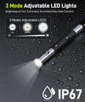 6.6 Foot Articulating Borescope With 210 Degree Two Way Tilt 0.22 Inch Slim Probe showcasing 3-mode LED brightness and IP67 rating
