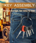 24 Piece Heavy Duty Equipment Keys Set For Industrial And Commercial Machines Universal Replacement Keys in pocket