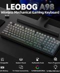 Top Shelf Triple Mode Wireless Gaming Mechanical Keyboard With Full Number Pad And Slick Volume Knob Seamless Bluetooth And Usb C Wired Flex For Pro Gamers, showcasing RGB backlit keys and multimedia knob.