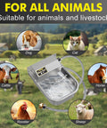 No Fuss Automatic Water Dispenser For Dogs And Livestock, 3 Liter Stainless Steel Faucet Bowl, suitable for dogs, cats, cattle, and more.
