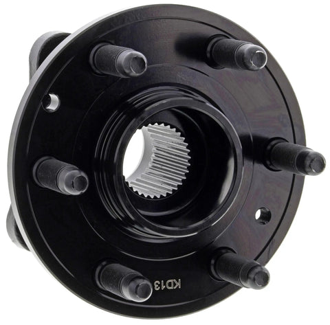 Front Wheel Bearing And Hub Assembly For 2015 To 2020 Chevy And Gmc Canyon Colorado 4WD replacement part close-up view with bolts.