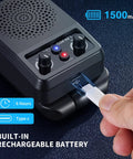 Charging port of Mini 5W Electric Guitar Amp With Bluetooth, Portable Practice Amplifier Featuring Built In Clean, Distortion