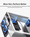 Eight Bay Desktop Nas Tower Armed With Intel Core Ultra 9 Chipset And Thirty Two Gb Ram showcasing a triple-channel cooling system.
