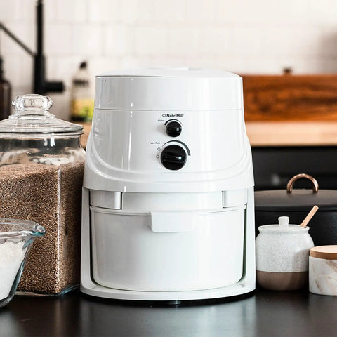 High Speed Grain Mill With 1200 Watt Motor Delivers Fresh Flour Fast No Fuss Milling Quiet Operation And 5 Cups Per Minute Output