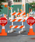 6 Pack 12x12 Inch Double Sided Stop Signs For Construction Zones Parking Lots And Kid Safe Areas Weatherproof PVC Waterproof