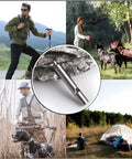 Two Pack Mini Stainless Steel Survival Whistles For Camping Hiking Boating And Outdoors Ultra Loud Emergency Signal With Long Range Ideal For Sporting Events And Dog Calls Keychain Included